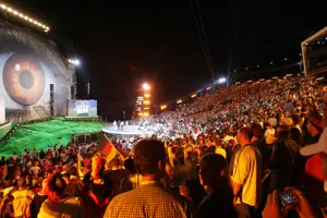 © Sascha Baumann Seetribüne EM2008 ZDF Live-Übertragung - Festspielhaus Bregenz © Sascha Baumann