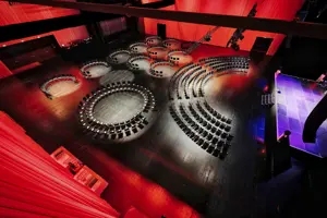 © Anja Koehler Halbkreis-Bestuhlungen auf der Werkstattbühne im Festspielhaus Bregenz © Anja Koehler